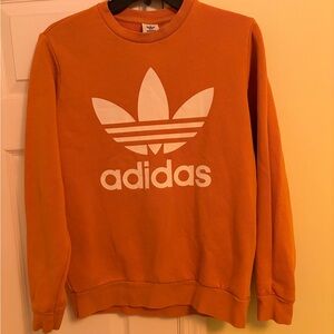 Adidas Men's Bold Orange Crewneck Sweater